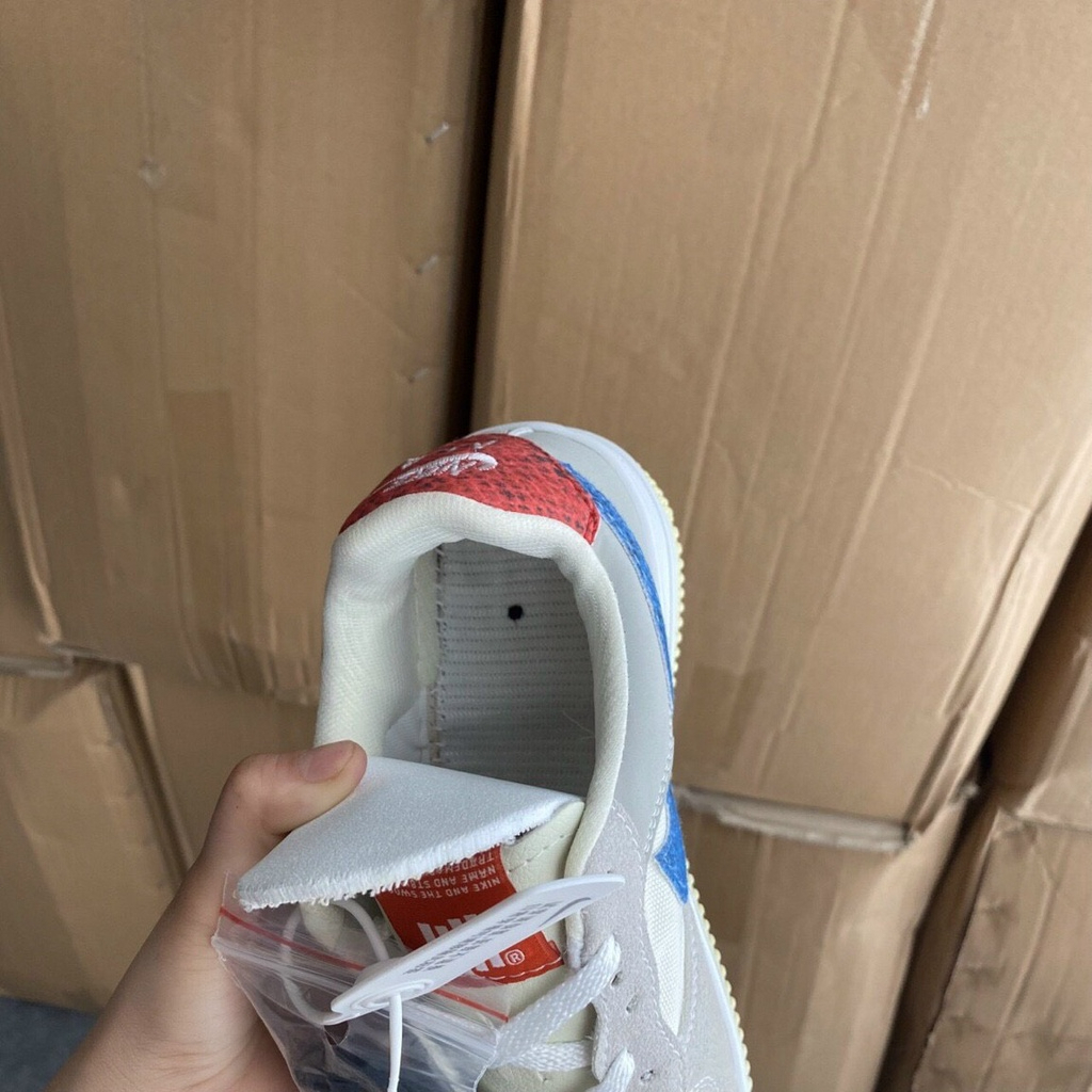 Giày thể thao sneaker Air Force 1 trắng vảy rắn ,Giày nike af1 vêt xanh nam nữ full box bill