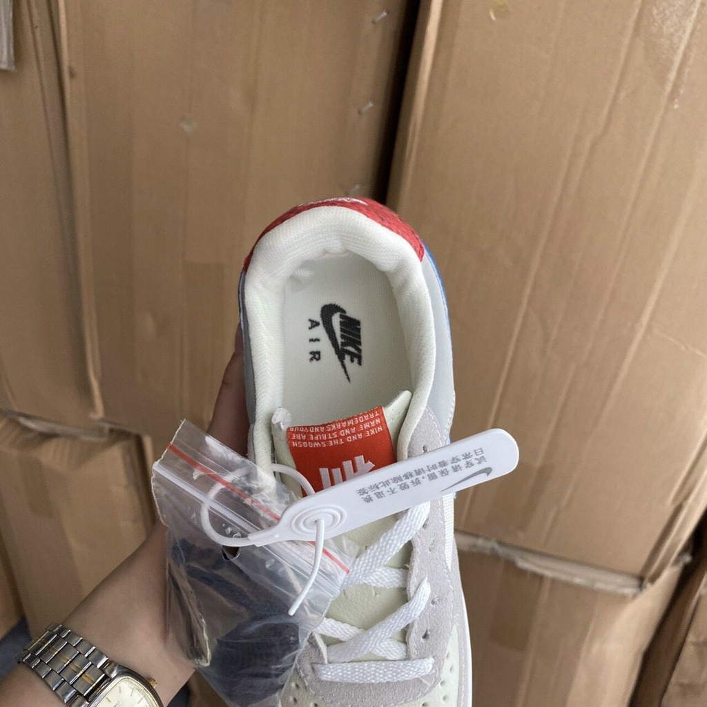 Giày thể thao sneaker Air Force 1 trắng vảy rắn ,Giày nike af1 vêt xanh nam nữ full box bill