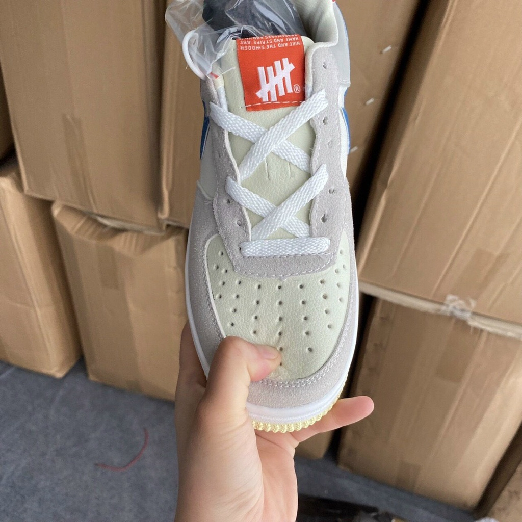 Giày thể thao sneaker Air Force 1 trắng vảy rắn ,Giày nike af1 vêt xanh nam nữ full box bill