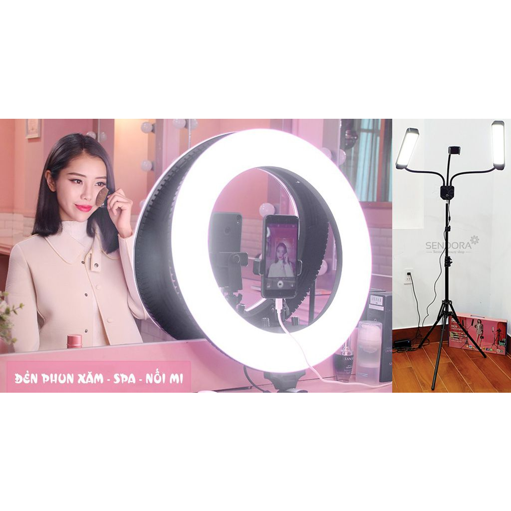 Đèn Livestream Dùng Trong Phun Xăm Spa - Bán Hàng