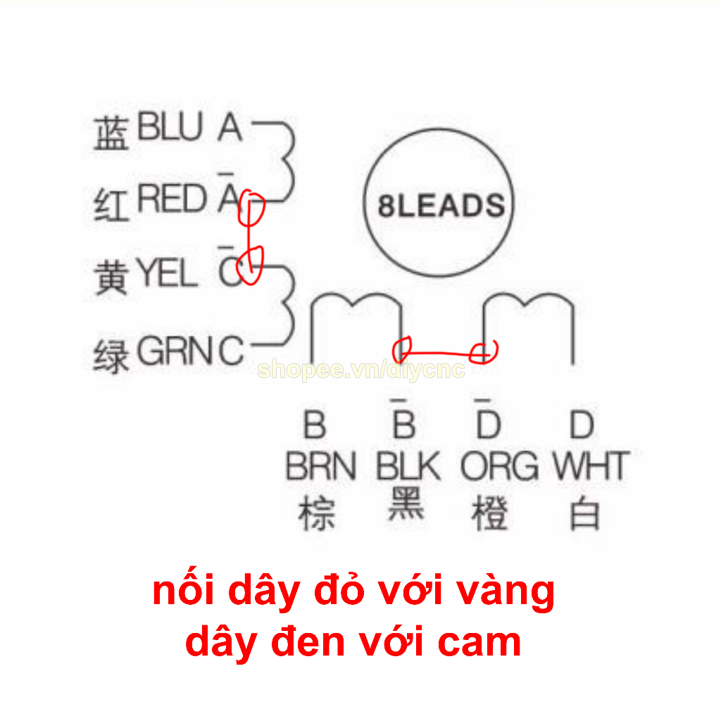 Động Cơ Step Leadshine 57HS22 A lực 2,2 N.m
