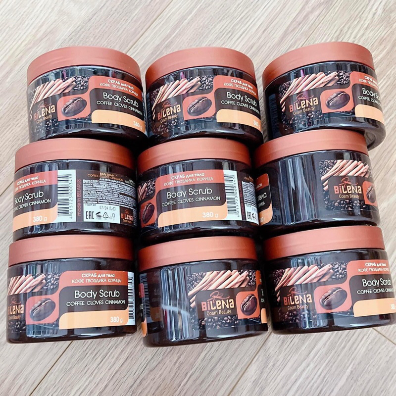 Tẩy tế bào chết toàn thân chiết xuất quế hồi Bilena Cinnamon Coffee Cloves Body Scrub
