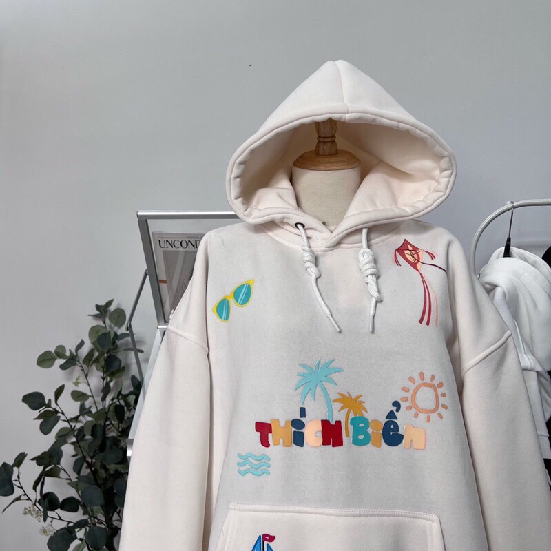 Áo hoodie nỉ lót bông Thích Biển _HT.Store96
