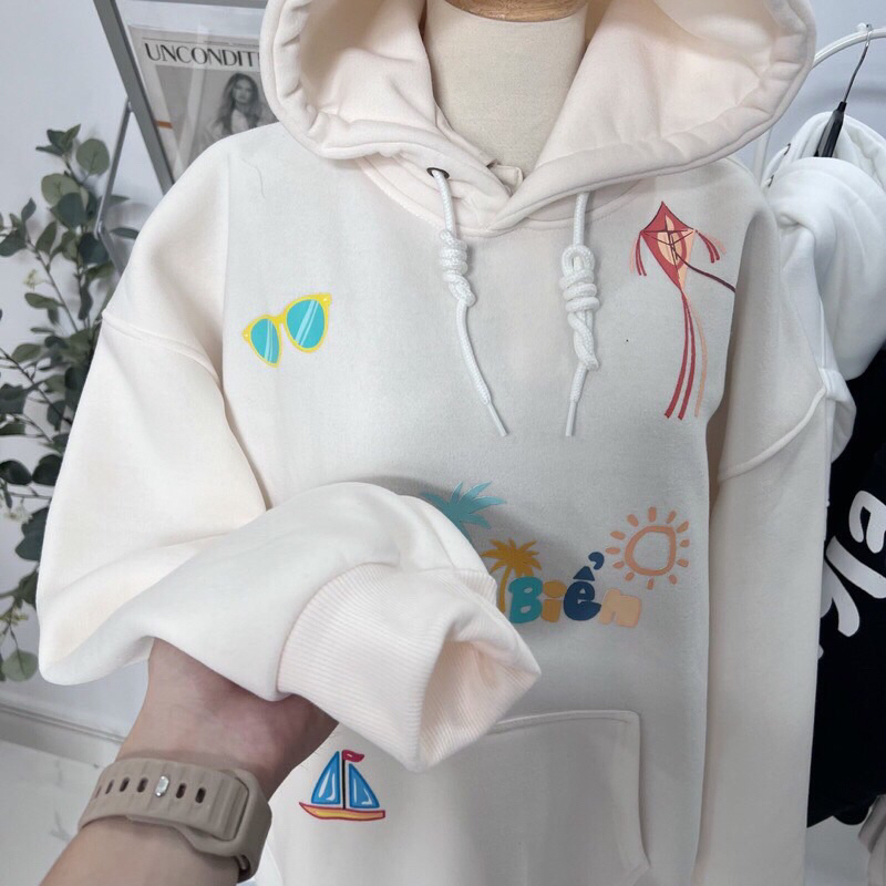 Áo hoodie nỉ lót bông Thích Biển _HT.Store96
