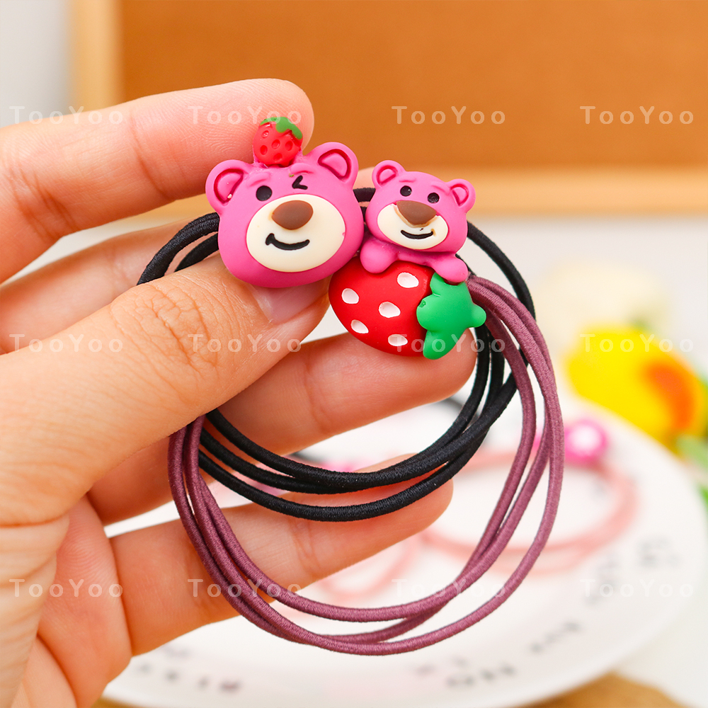 Dây chun cột tóc hình Gấu dâu Lotso dễ thương cute TooYoo BK00068