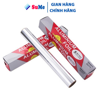 Giấy bạc nướng thức ăn dài 5m, cuộn giấy bạc lót cho nồi chiên không dầu lò nướng bánh thịt cá
