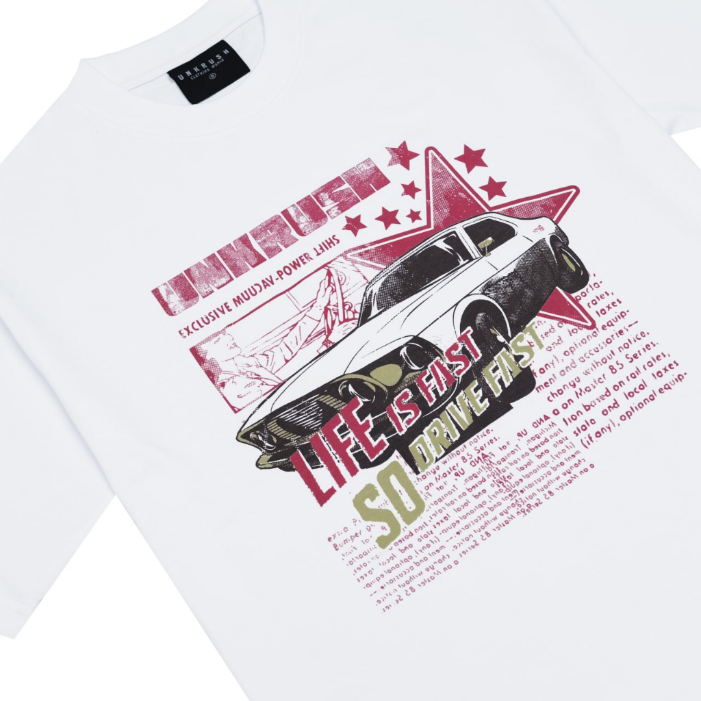 Áo thun in unisex UNKRUSH - STARCAR