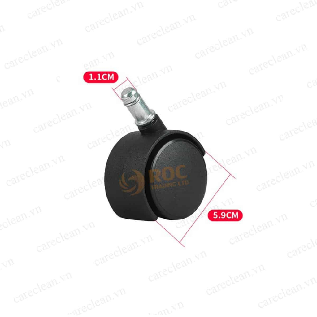 Bánh xe nhựa thay thế của máy hút bụi công nghiệp 15 - 30 Lít