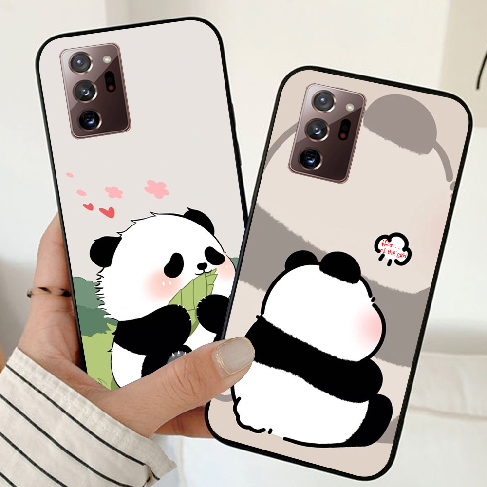 Ốp lưng Samsung note 20 plus / ss note 20 ultra in hình gấu panda dễ thương cute