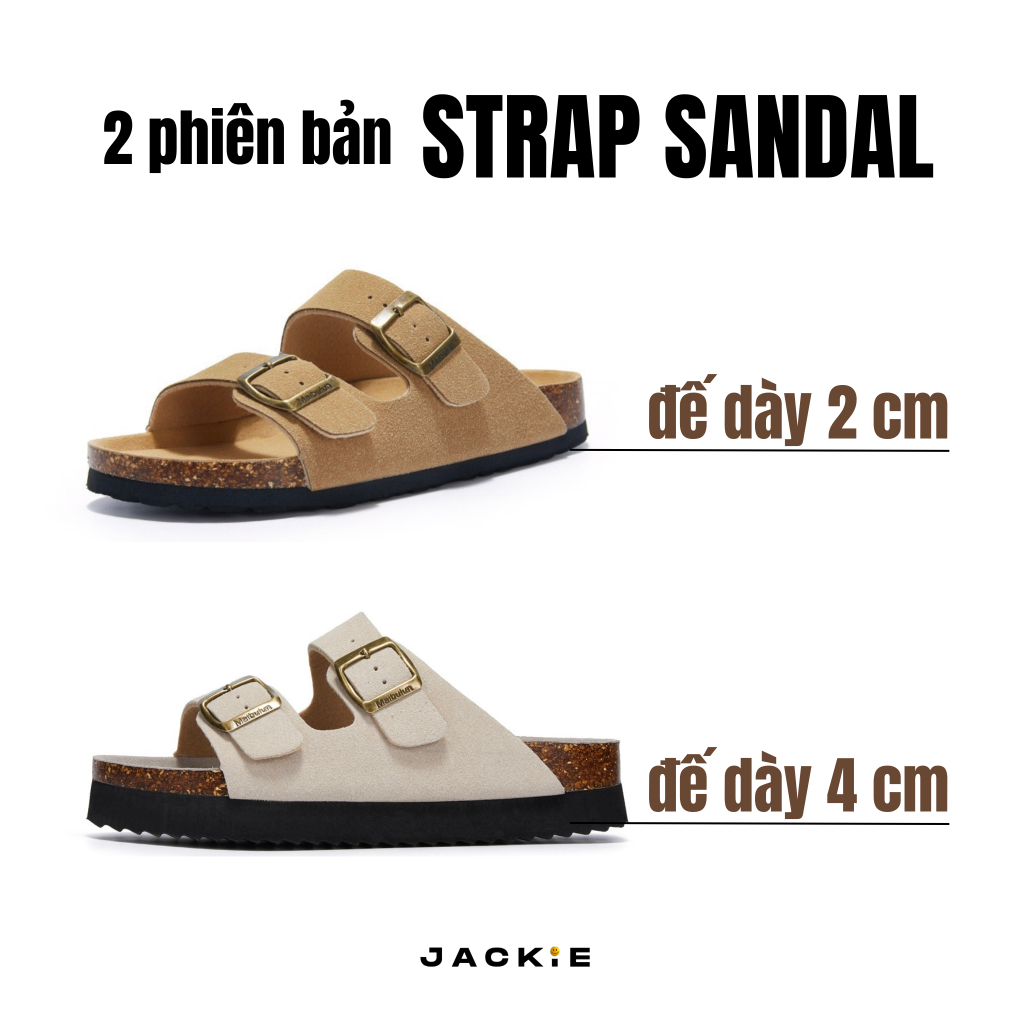 Dép đế trấu hai quai ngang STRAP SANDAL