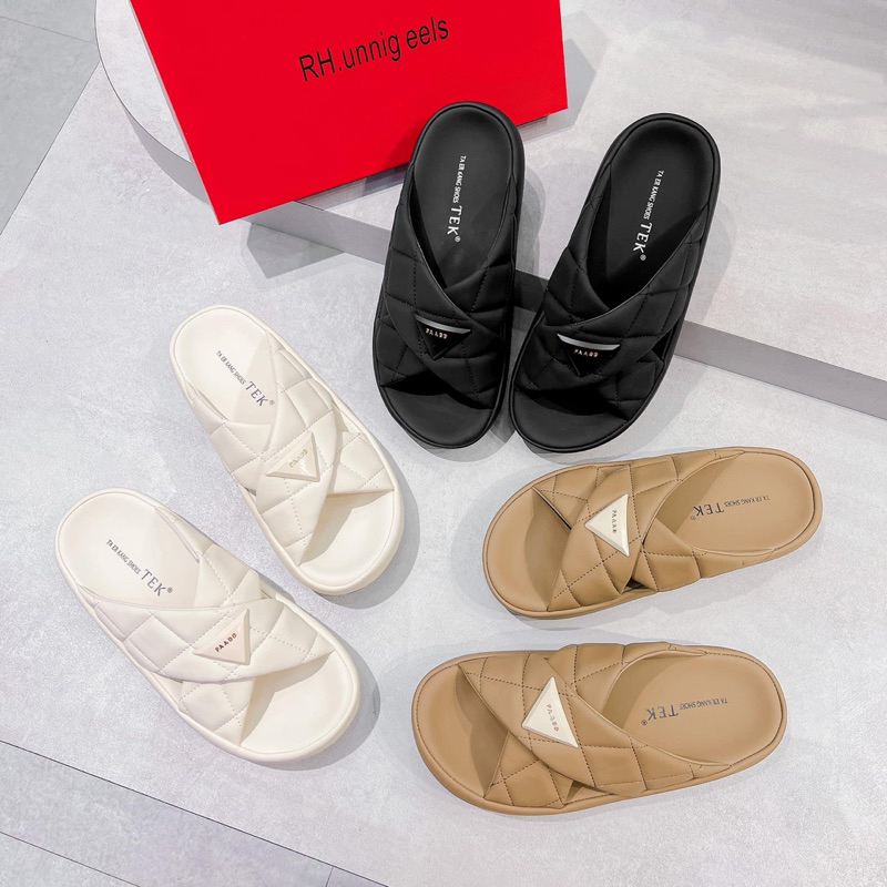 Dép Lê Phồng Quai Chéo Êm