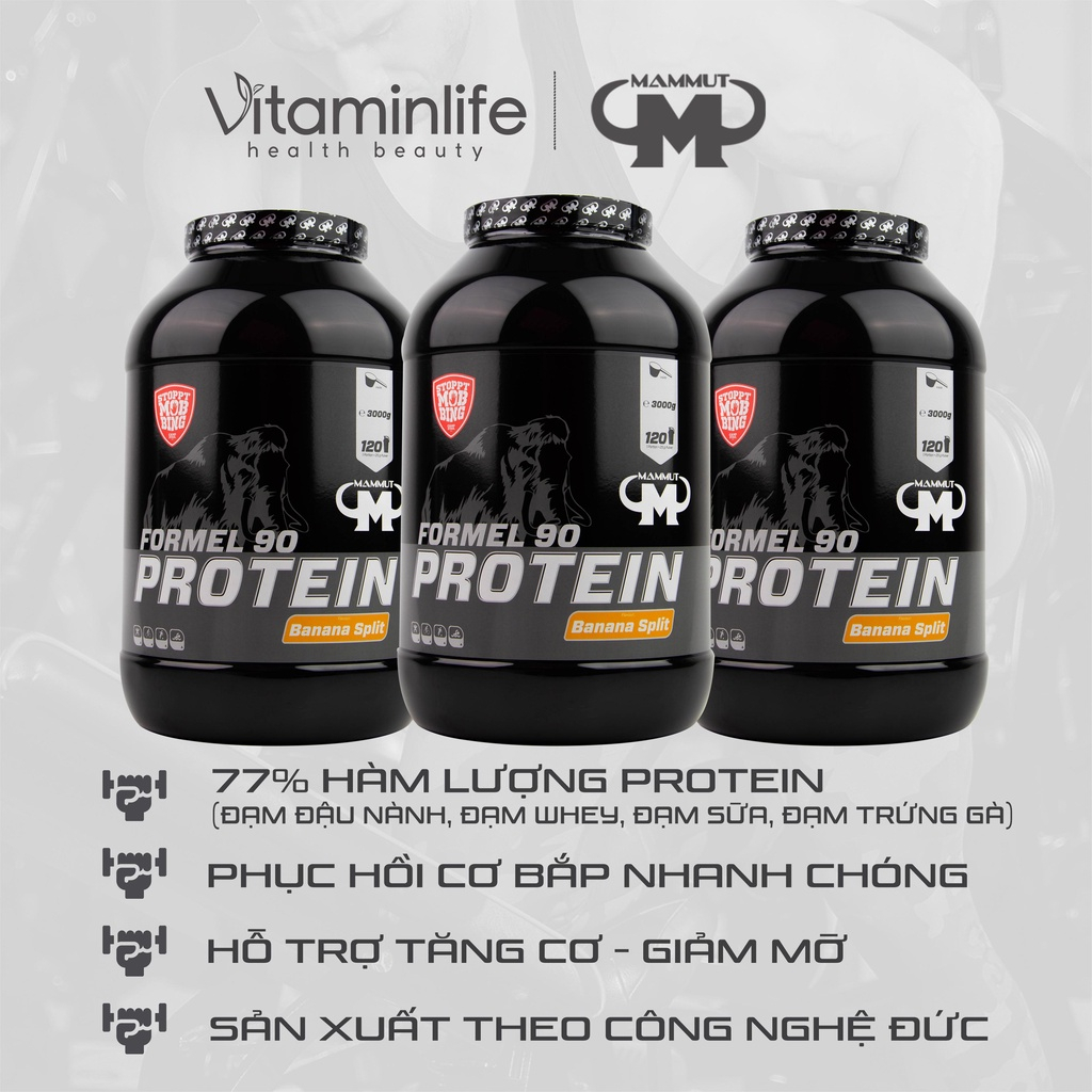 Whey Protein Formel MAMMUT NUTRITION ĐỨC - 120 LẦN DÙNG