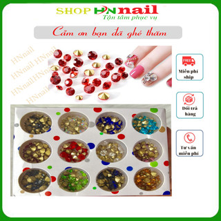 Đá chân nhọn - đá nail trang trí móng làm đẹp nail siêu sáng shop hnnail
