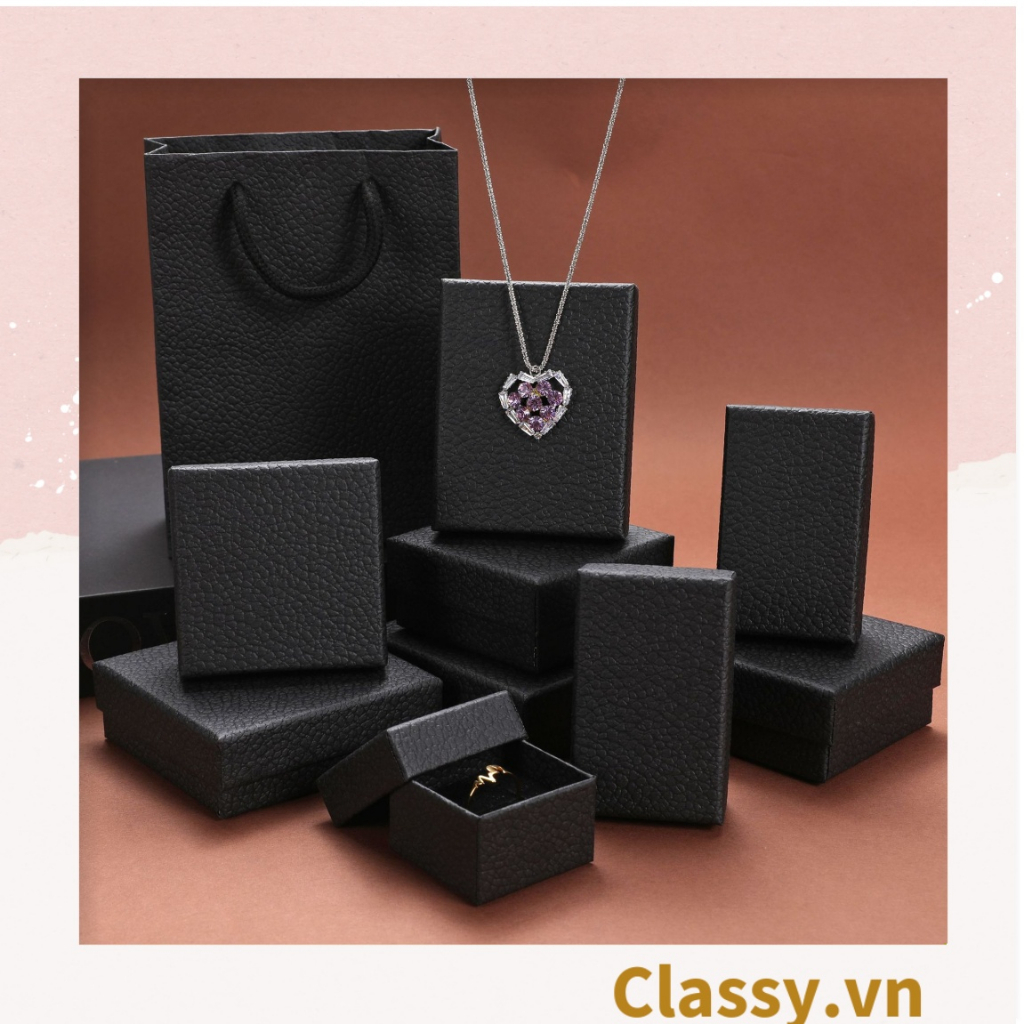 XẢ KHO - Hộp đựng quà tặng đựng trang sức Classy trơn màu, đựng son môi, nước hoa, sô cô la, trang sức Q499