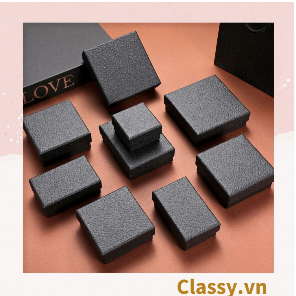 XẢ KHO - Hộp đựng quà tặng đựng trang sức Classy trơn màu, đựng son môi, nước hoa, sô cô la, trang sức Q499