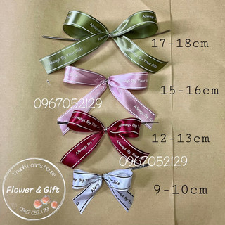 Nơ ruy băng 2.5cm loại 2 cánh làm sẵn