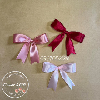 Nơ ruy băng nhỏ trang trí thiệp handmade, túi giấy, hộp quà