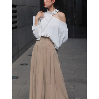 [HÌNH THẬT ĐỘC QUYỀN TỪ TOS.CLOSET] Chân váy xếp ly Hàn dáng dài chân váy midi dạo phố