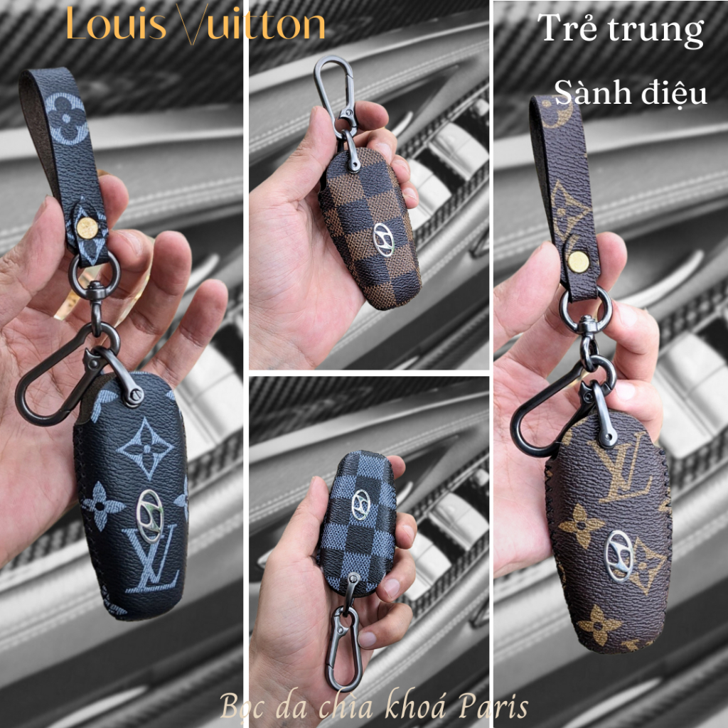 Bọc chìa khoá Hyundai Santafe 2021-2023 Tucson 2022-2023,ốp chìa khoá ô tô santafe tucson sang trọng