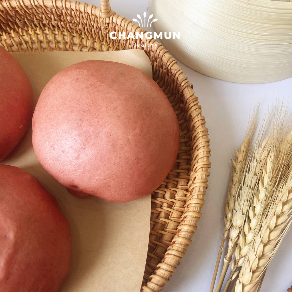 Bánh Bao Gạo Lứt Gà Nấm CHANGMUN Healthy dành cho người ăn kiêng ăn theo chế độ