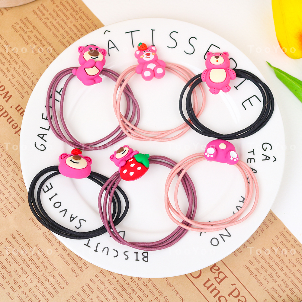 Dây chun cột tóc hình Gấu dâu Lotso dễ thương cute TooYoo BK00068