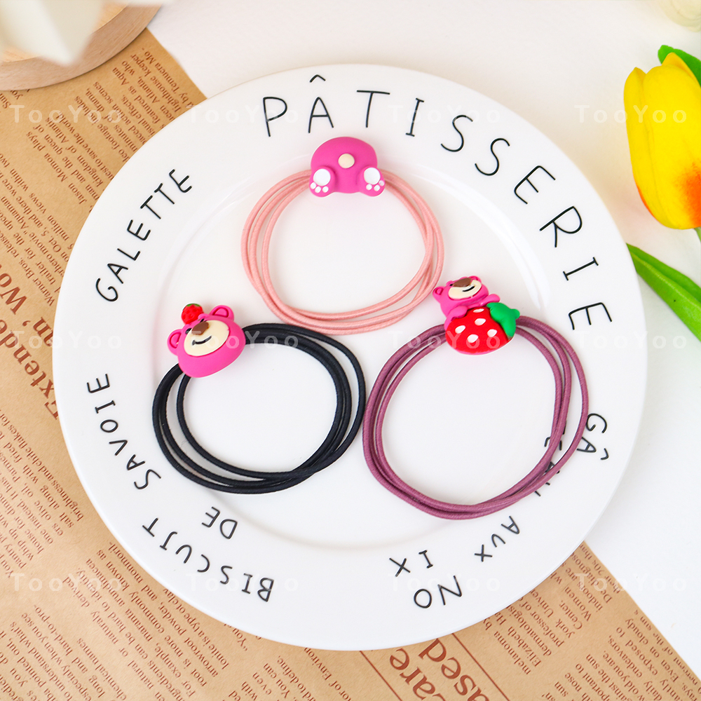 Dây chun cột tóc hình Gấu dâu Lotso dễ thương cute TooYoo BK00068
