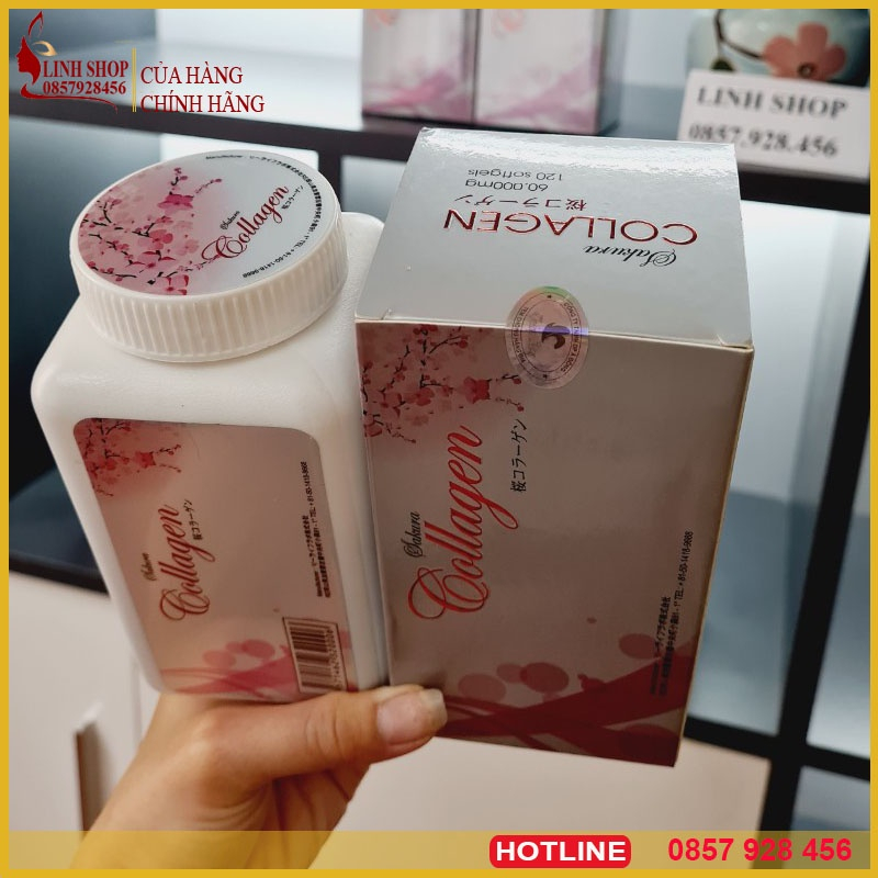 Viên Uống Collagen Sakura Của Nhật 60.000mg - Viên Uống Làm Đẹp Da, Chống Lão Hoá