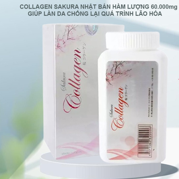 Viên Uống Collagen Sakura Của Nhật 60.000mg - Viên Uống Làm Đẹp Da, Chống Lão Hoá