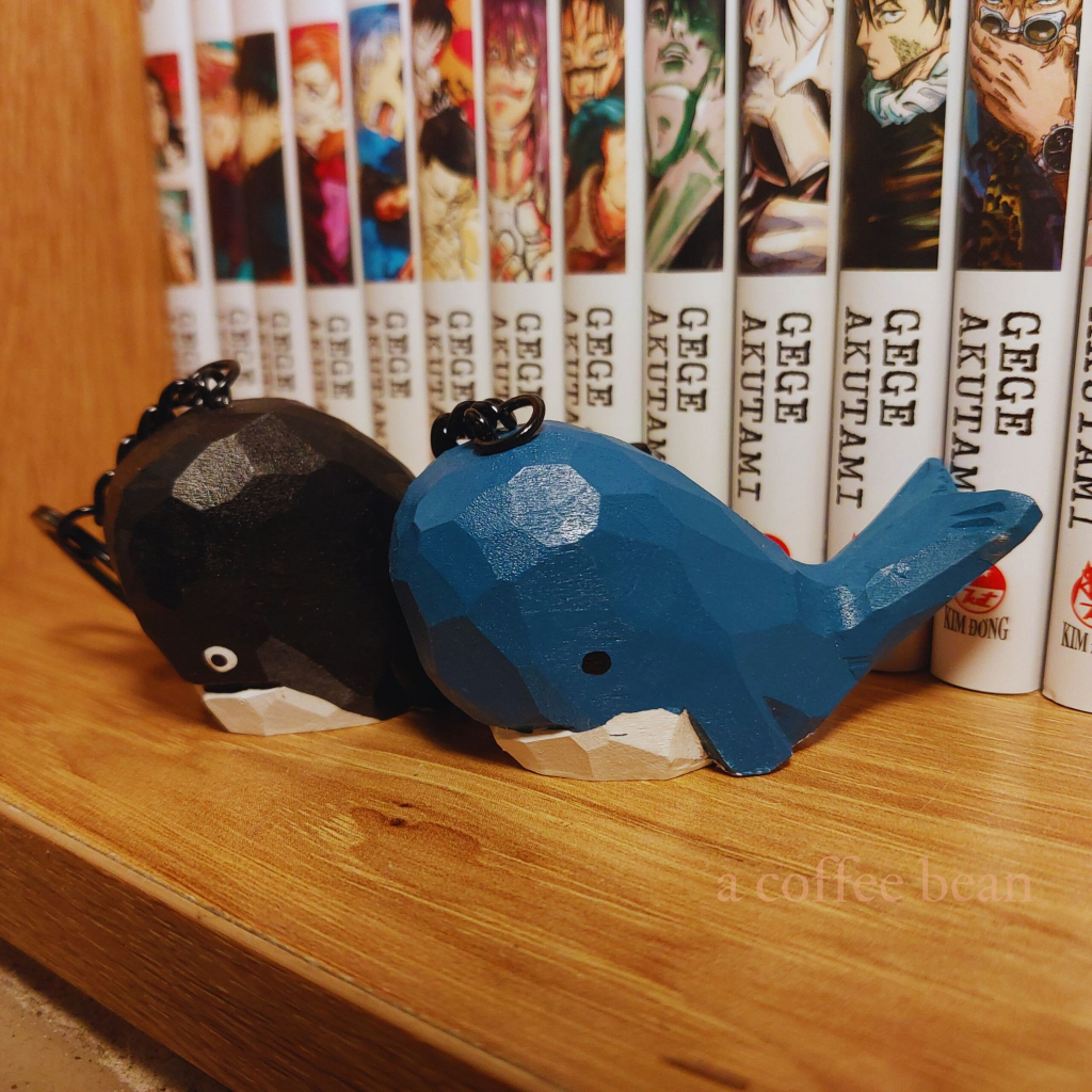 Móc khóa đôi cá voi siêu cấp đáng yêu dành tặng người thân, người thương