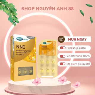NNO serum dưỡng da ban đêm vỉ 10 viên . Nno nourishing night oil vitamin e shopnguyenanh88