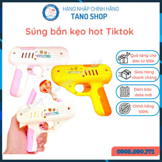 Một cây súng bắn kẹo Candy Gun hot trend TikTok, ăn vặt ngon rẻ TaNo