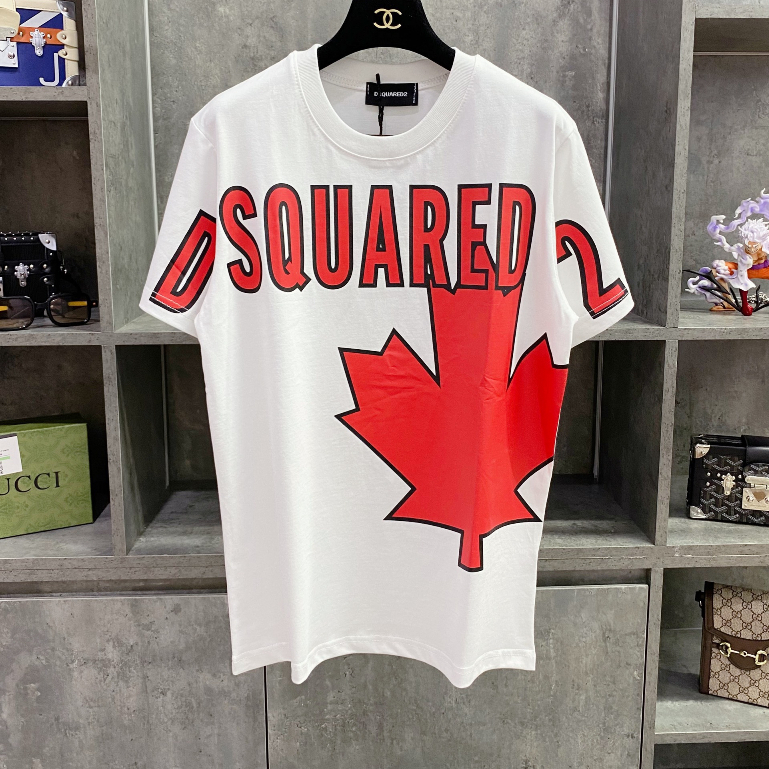 Áo phông Nam Nữ DSQ2 T-shirt Hình Lá Phong Đỏ, Áo Thun Nam Nữ Unisex Form Rộng Siêu Hot 2023