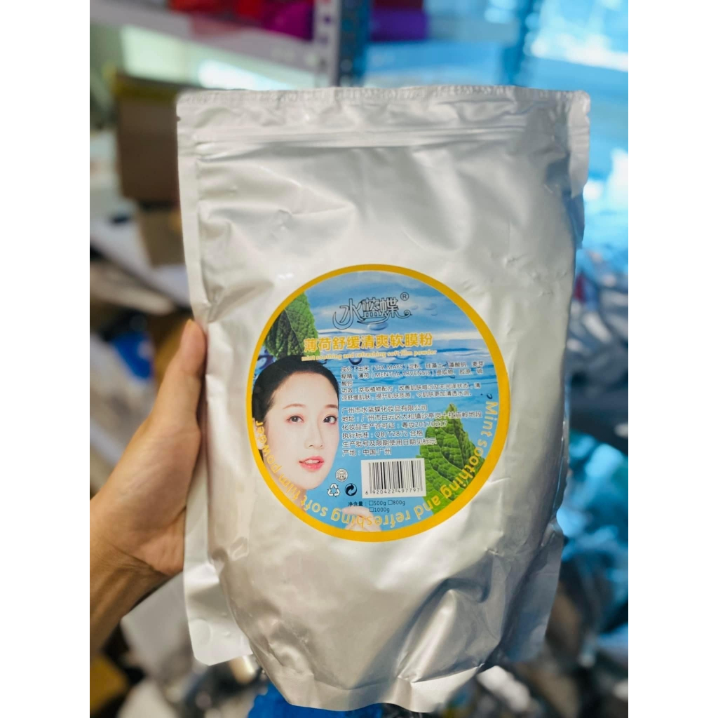 Bột Mặt Nạ Bạc Hà Collagen