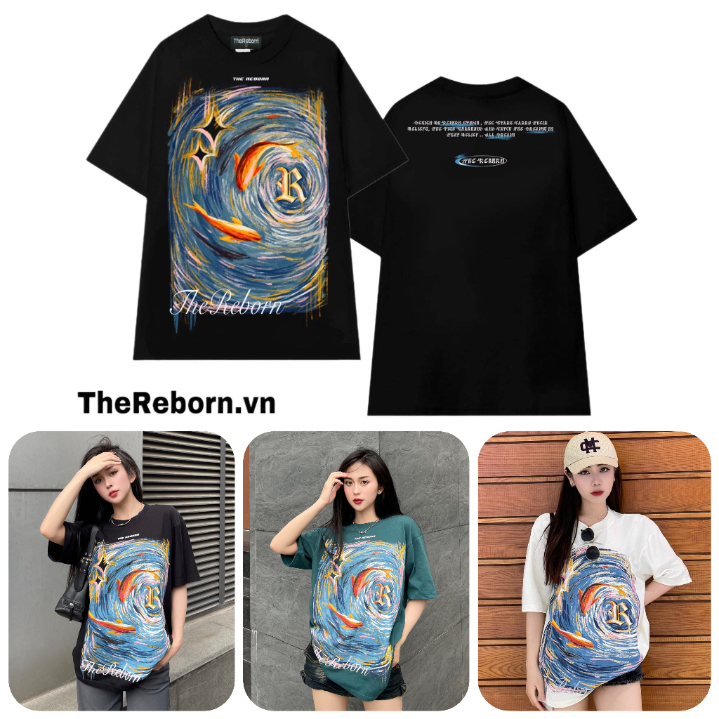 ÁO THUN REBORN THE FISHES TEE 100% COTTON