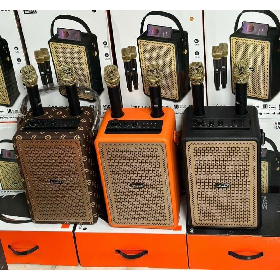 Loa Bluetooth karaoke 4203 Bass mạnh treble rời âm thanh đỉnh cao BH 12 tháng hàng chính hãng