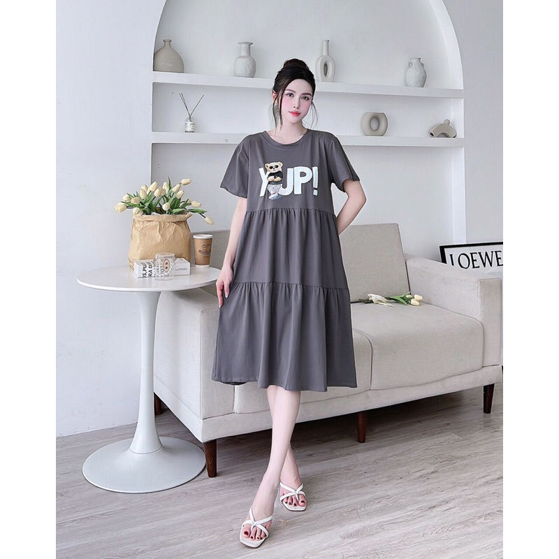 Váy bầu,đầm bầu bigsize chất cotton