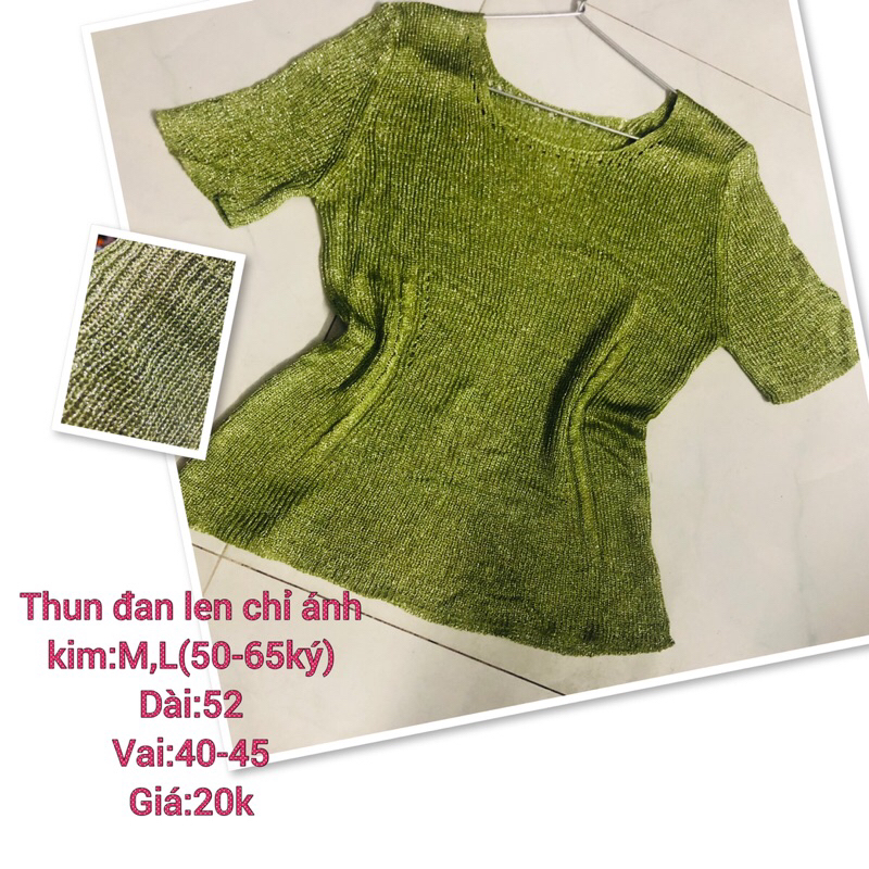 Áo Thun Đan len co giãn chất nhẹ mỏng mác thời trang 2Hand