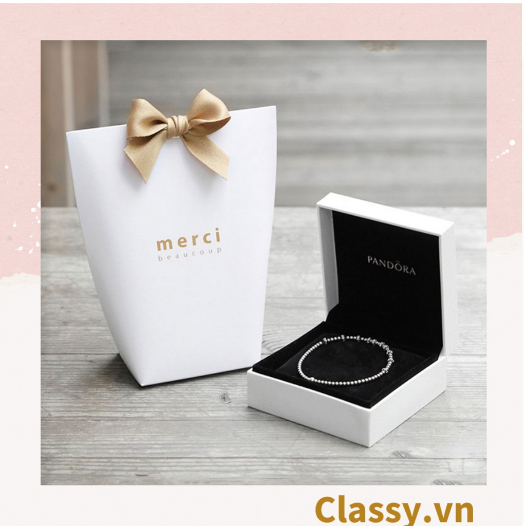 Túi giấy Classy đựng quà Size Trung (đã bao gồm nơ) đơn sắc dễ thương 8x5,5x16,5cm đựng son, trang sức, nước hoa Q558