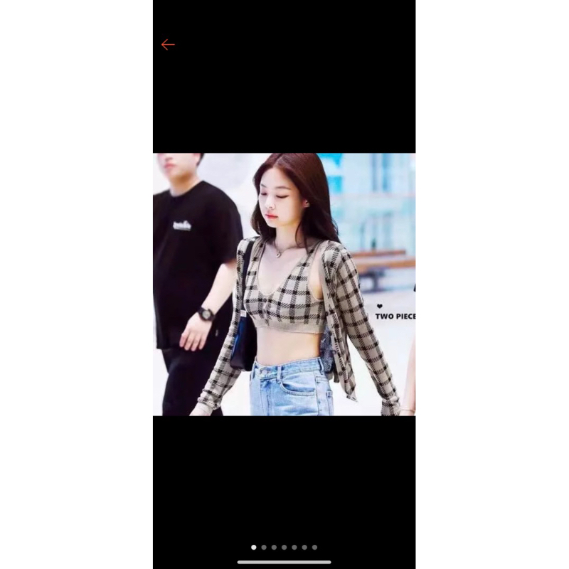 Set áo croptop Jennie (BLACKPINK)