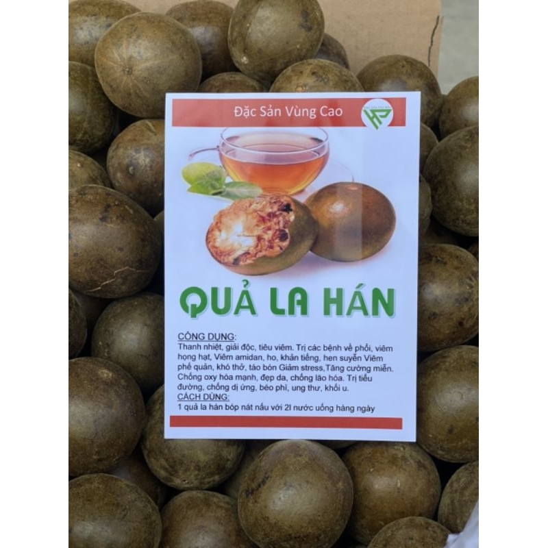 1 Quả la hán khô to, già, ngọt giải độc thanh mát
