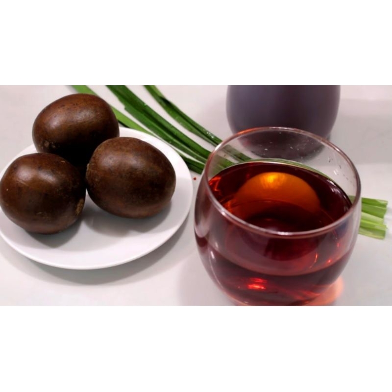 1 Quả la hán khô to, già, ngọt giải độc thanh mát
