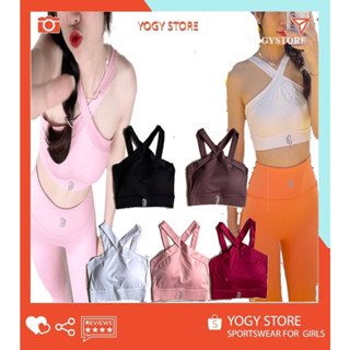 Áo tập thể thao bra gym yoga yếm chéo ngực nữ chất vải thun poly 2 da cao cấp, nâng đỡ ngực tốt chống chảy xệ,