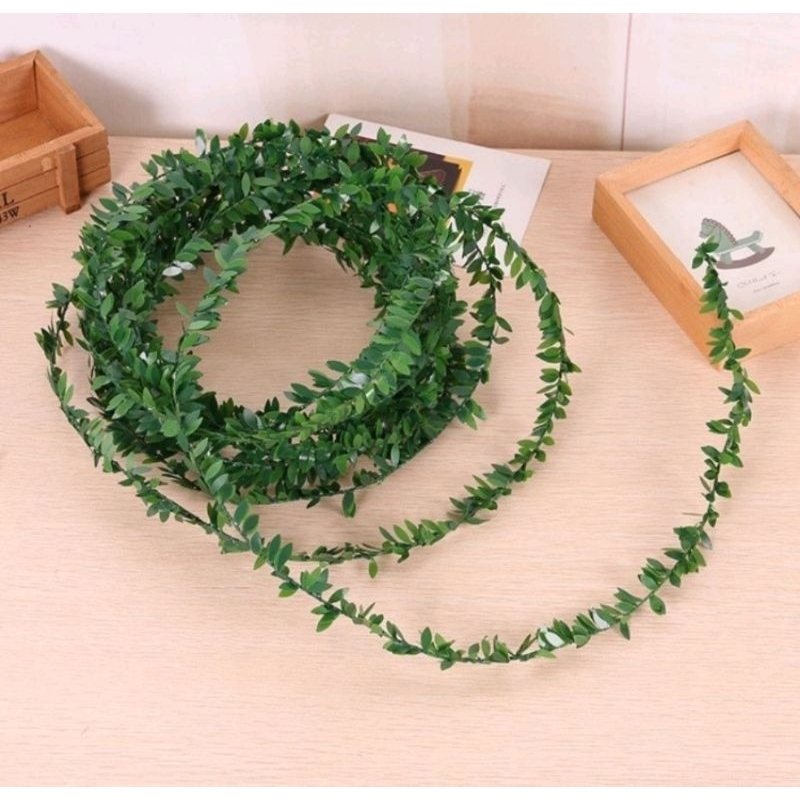 Dây kẽm lá làm vòng hoa, vòng nguyệt quế trang trí Noel, decor nhà cửa quán