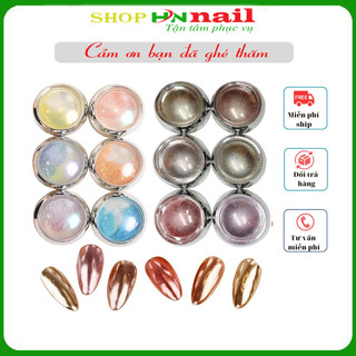 Sét nhũ vẩy cá trang trí móng 8 màu làm đẹp nail mi spa phun xăm shop hnnail