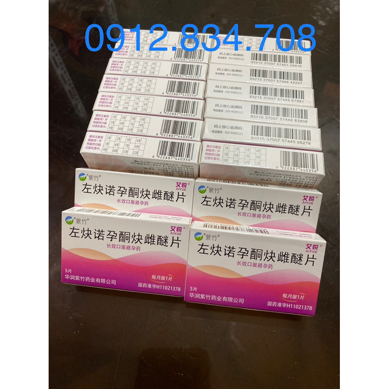 Tranh thai tháng dùng 1 viên vỉ 5 viên