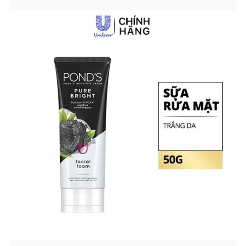 Sữa rửa mặt pond trắng da tinh khiết pure bright 50g 100g