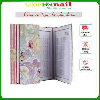 Sổ gài móng sơn mẫu dạng bảng 120 ô trang trí móng làm đẹp nail mi shop hnnail