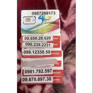 Xả sim viettel 4g trả trước số đẹp 09