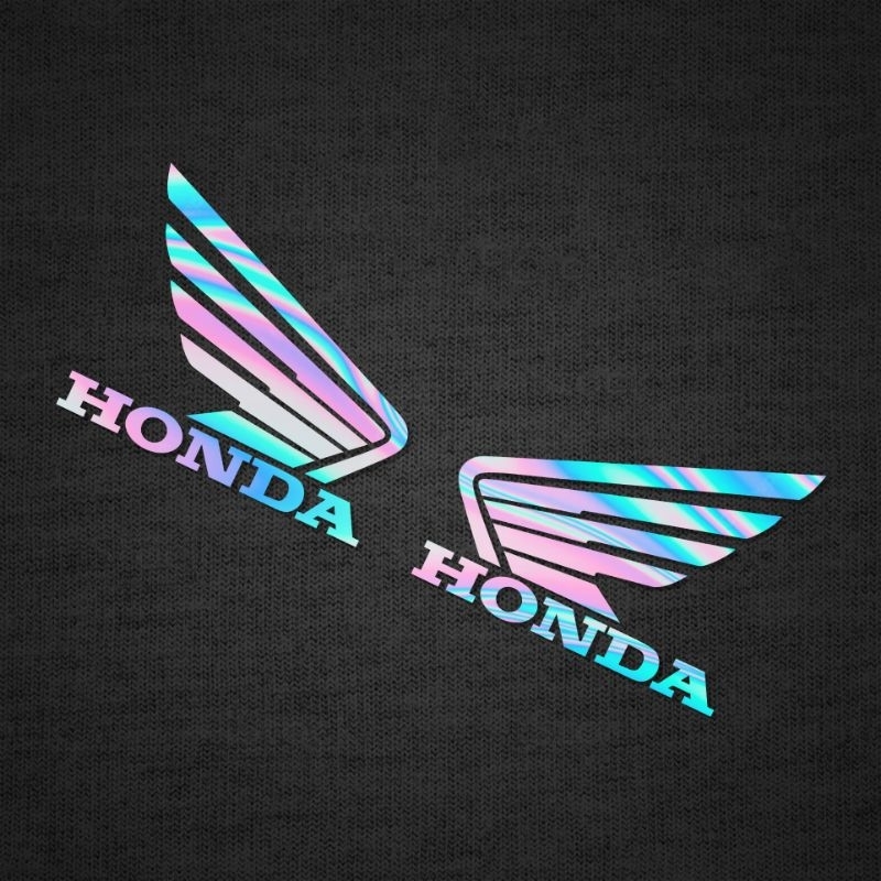 2 CHIẾC DECAL TEM  HONDA TRANG TRÍ DÁN XE MÁY TITAN HOLOGRAM