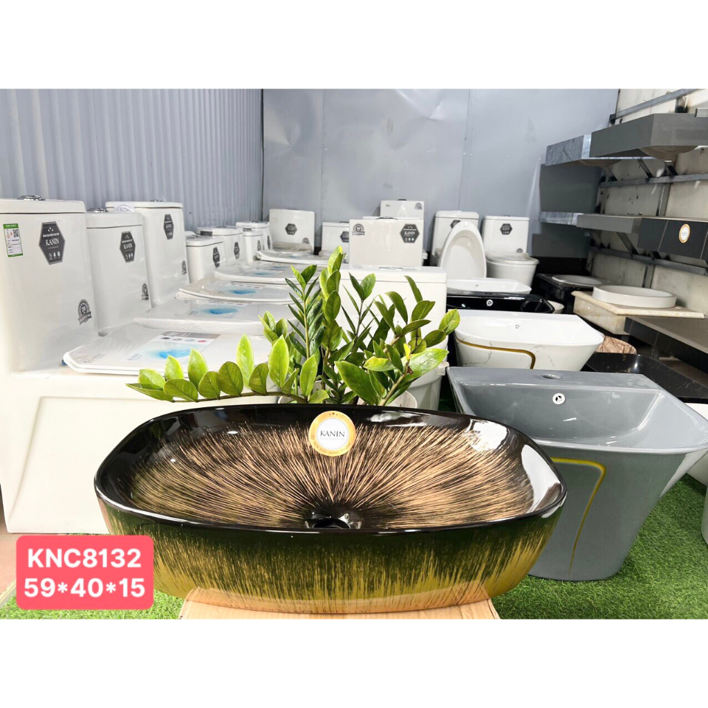 Lavabo nhà tắm đen ánh vàng-thiết bị nhà tắm